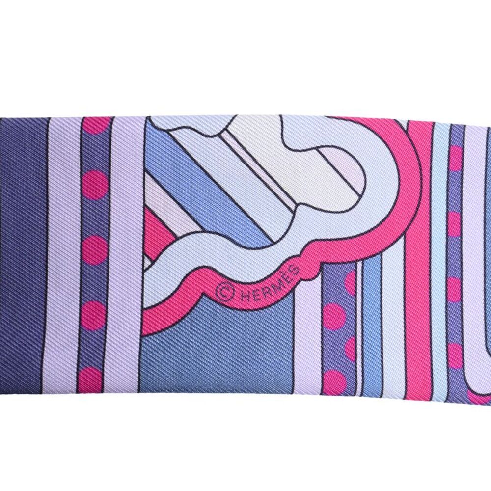 Hermès Faubourg Rainbow Twill Scarf in Multicolor Silk - Picture 9 of 9